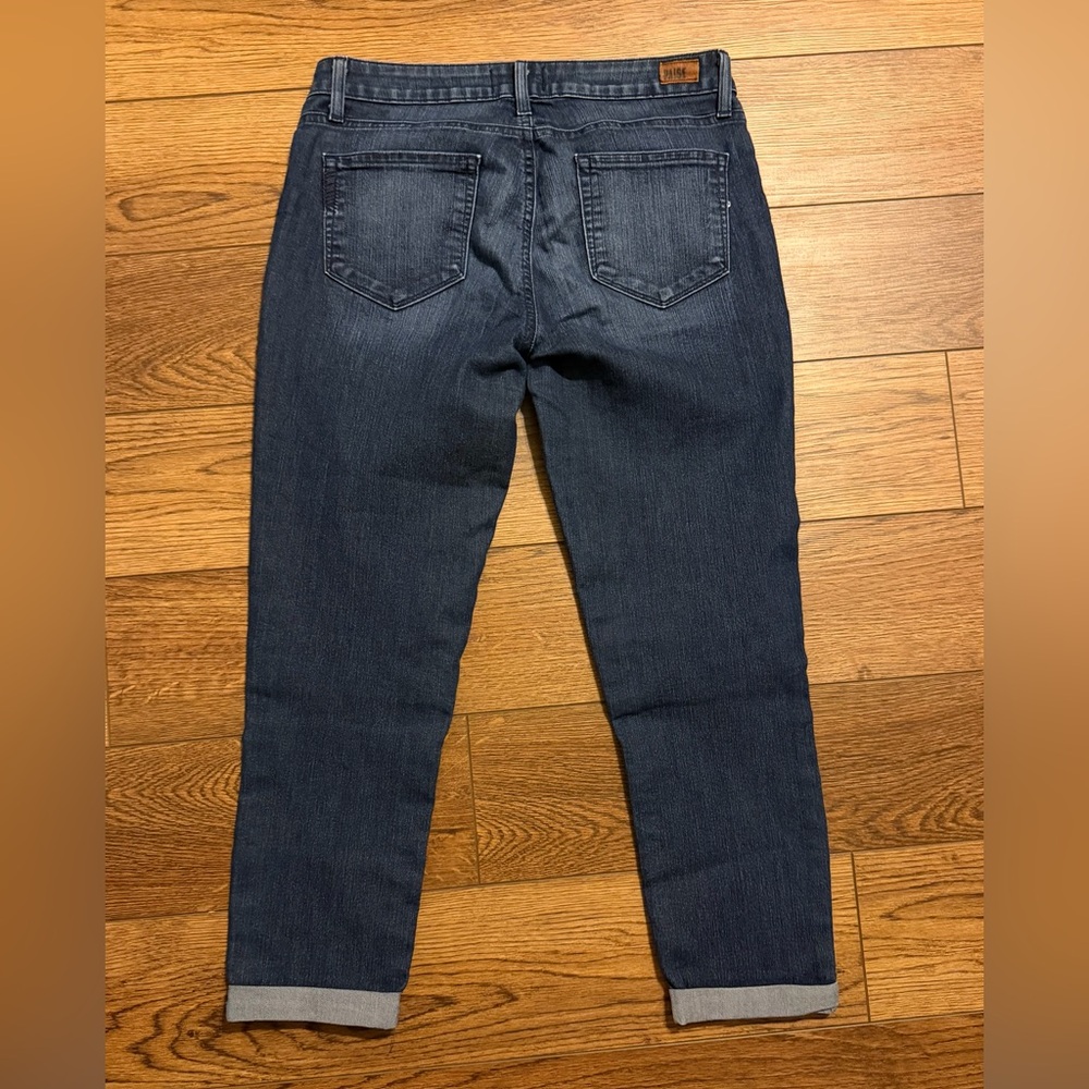 PAIGE Kylie Crop Women’s Cuffed Dark Blue Jeans Size 29 - Picture 3 of 6